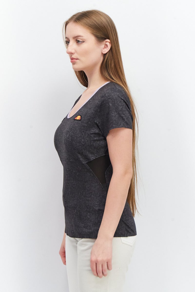 Ellesse Women Sportswear Fit Short Sleeves Outdoor T-Shirt, Black - Image 2