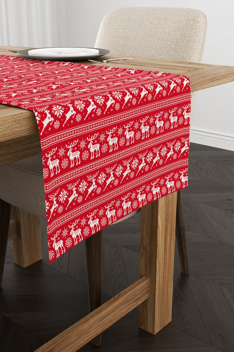 Red Christmas Themed Digital Printed Runner CGH220-RN
