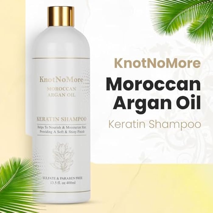 Keratin Treatment | Anti-Dandruff & Moisturizing Shampoo | Volumizing & Smoothing for Curly, Frizzy Hair | Sulfate & Paraben Free | All Types - Image 2