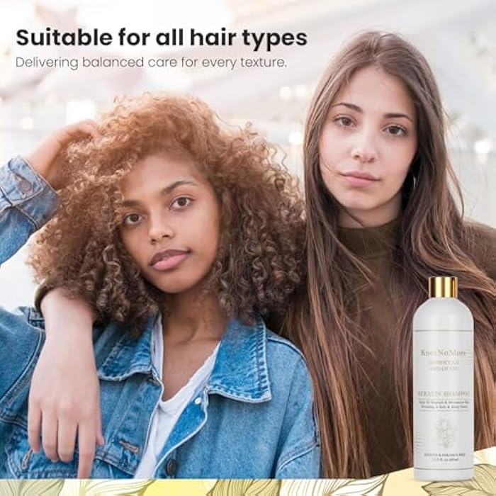 Keratin Treatment | Anti-Dandruff & Moisturizing Shampoo | Volumizing & Smoothing for Curly, Frizzy Hair | Sulfate & Paraben Free | All Types - Image 4