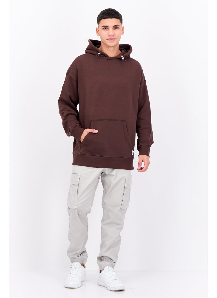 Puma x Select Men Sportswear Fit Embroidered Logo Sweatshirts, Brown  - Image 4