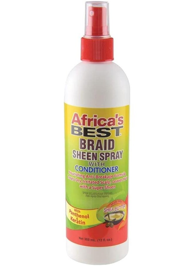 Africa's BEST Braid Sheen Spray With Conditioner 355 ML 