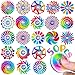 Fasray 50 Pack Fidget Spinner for Kids Easter Basket Stuffers Mini Sensory Fidget Toys Bulk Adults Kid with Autism ADHD Prefilled Easter Egg Fillers Anxiety Toys Stress Relief Bulk Gifts Classroom Prizes - Image 2