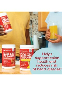 Colon Cleanse Digestive Support | Natural Sweetener without Artificial Flavors | Daily Fiber for Toxin Elimination To Reduce Bloating | Orange Flavor | 9 Ounces, 36 Servings