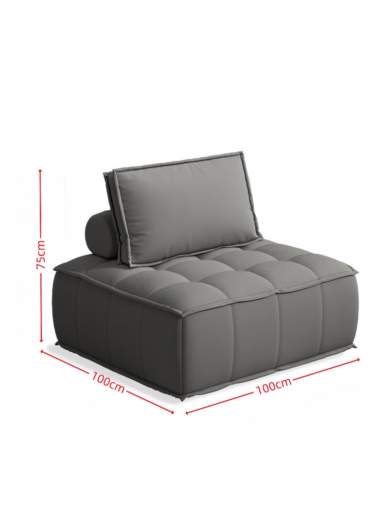 الأمويلات أريكة كنب مرنة ١٠٠×١٠٠×٧٥ سم كنبة بوسائد راحة - تصميم بسيط متين لكل الأماكن - Image 2