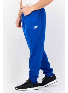 Reebok Men Sportswear Fit Brand Logo Training Sweatpants, Blue  - Image 4