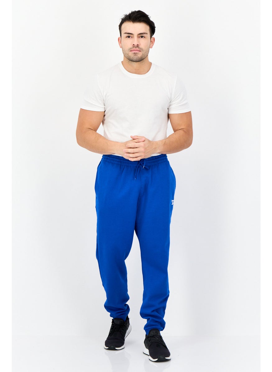 Reebok Men Sportswear Fit Brand Logo Training Sweatpants, Blue  - Image 2