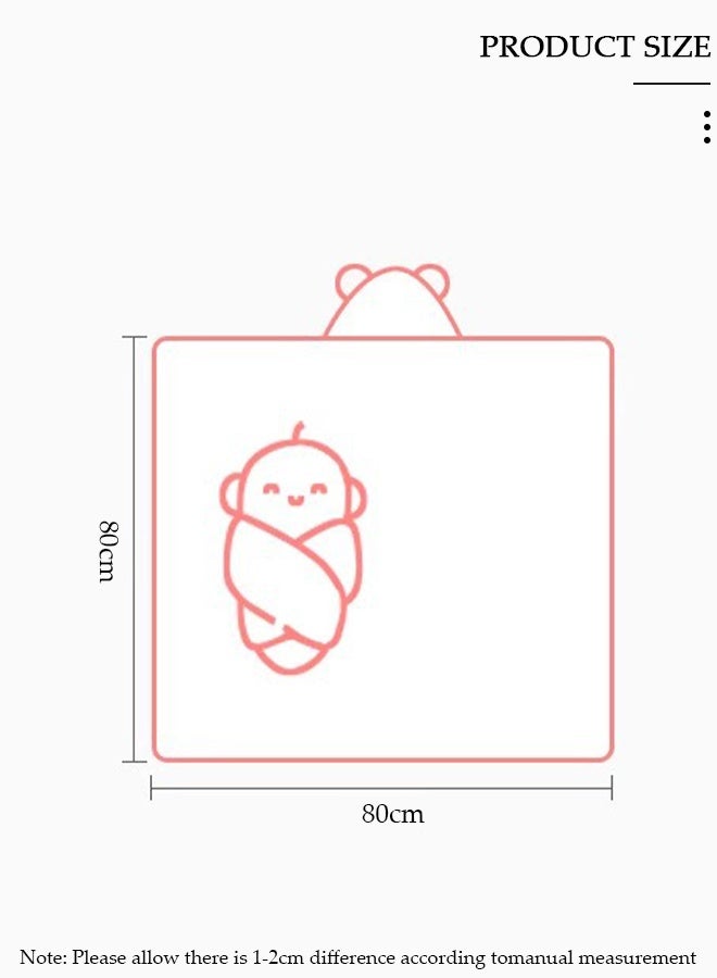 DUNISO مناشف حمام الأطفال حديثي الولادة بغطاء للرأس منشفة أطفال فائقة الامتصاص وناعمة من القطن بغطاء للرأس للأطفال الصغار والرضع للجنسين منشفة حمام بغطاء للرأس - Image 4
