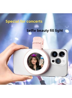General Fill Light Mobile Phone Selfie Mirror Rear Camera Reflector HD Live Beauty Camera Auxiliary Artifact-Specifications:Self-photographing Mirror ☆ Fill Light ☆ 【bright Moon White】 Remote Control  - Image 2
