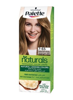 Palette Permanent Naturals Color Creme 7-65 Medium Gold Blonde 110ml  - Image 1