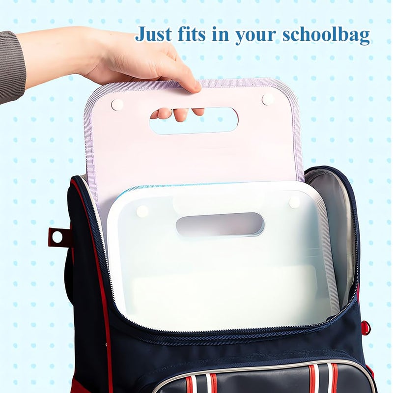 MG Expanding File Folder 13 Pockets Accordion File Organizer with Labels, Portable Document Receipt Organizer Hold A4 Letter Size Paper, Waterproof Folder for Schoolbag Office Supplies (Purple) - Image 5
