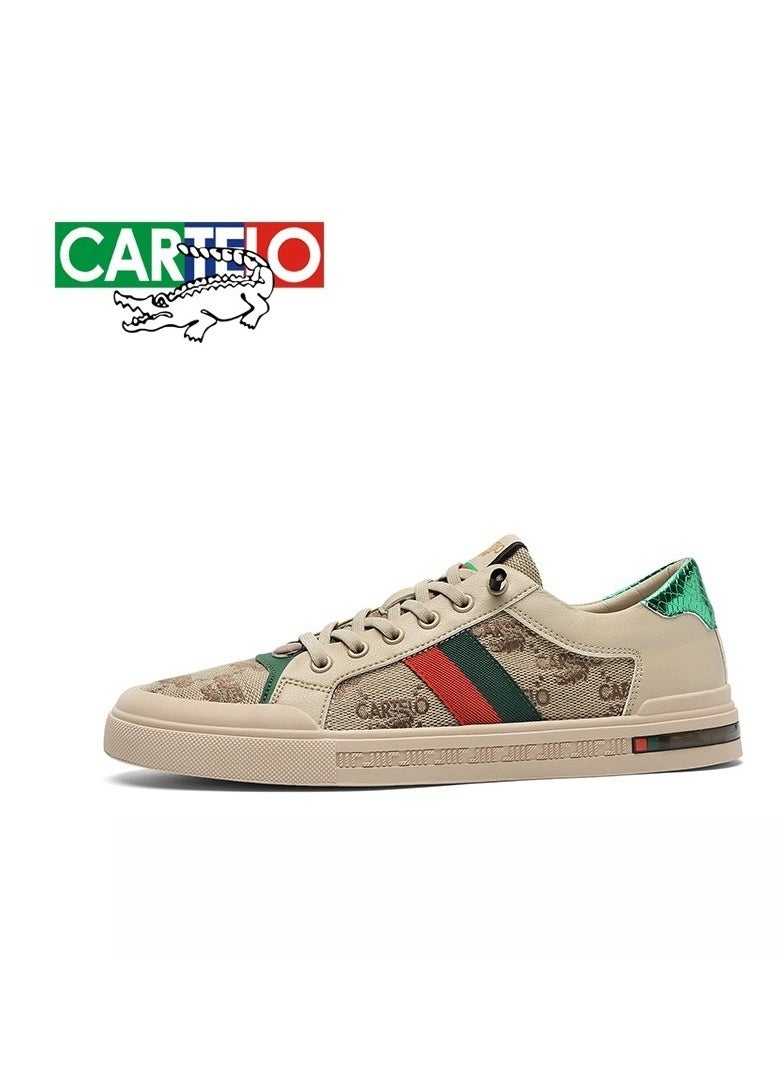 CARTELO Men's Casual Low Top Trendy Board Shoes  - Image 1