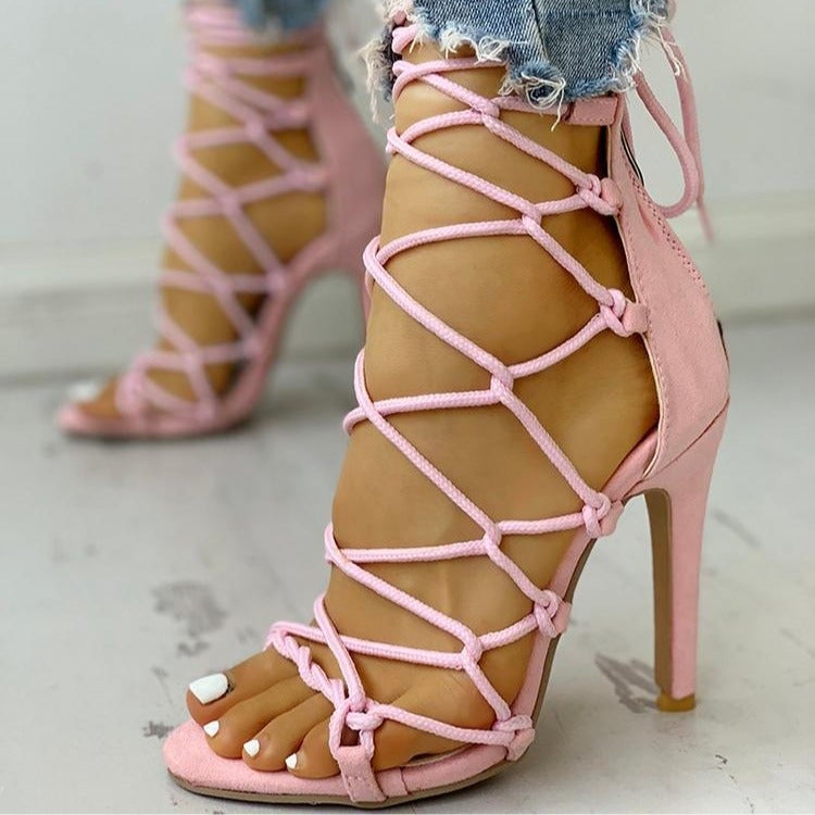 F102104 High Heel Ankle Strap Size 40-43Sandals - Image 2