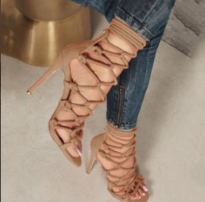 F102104 High Heel Ankle Strap Size 40-43Sandals - Image 1