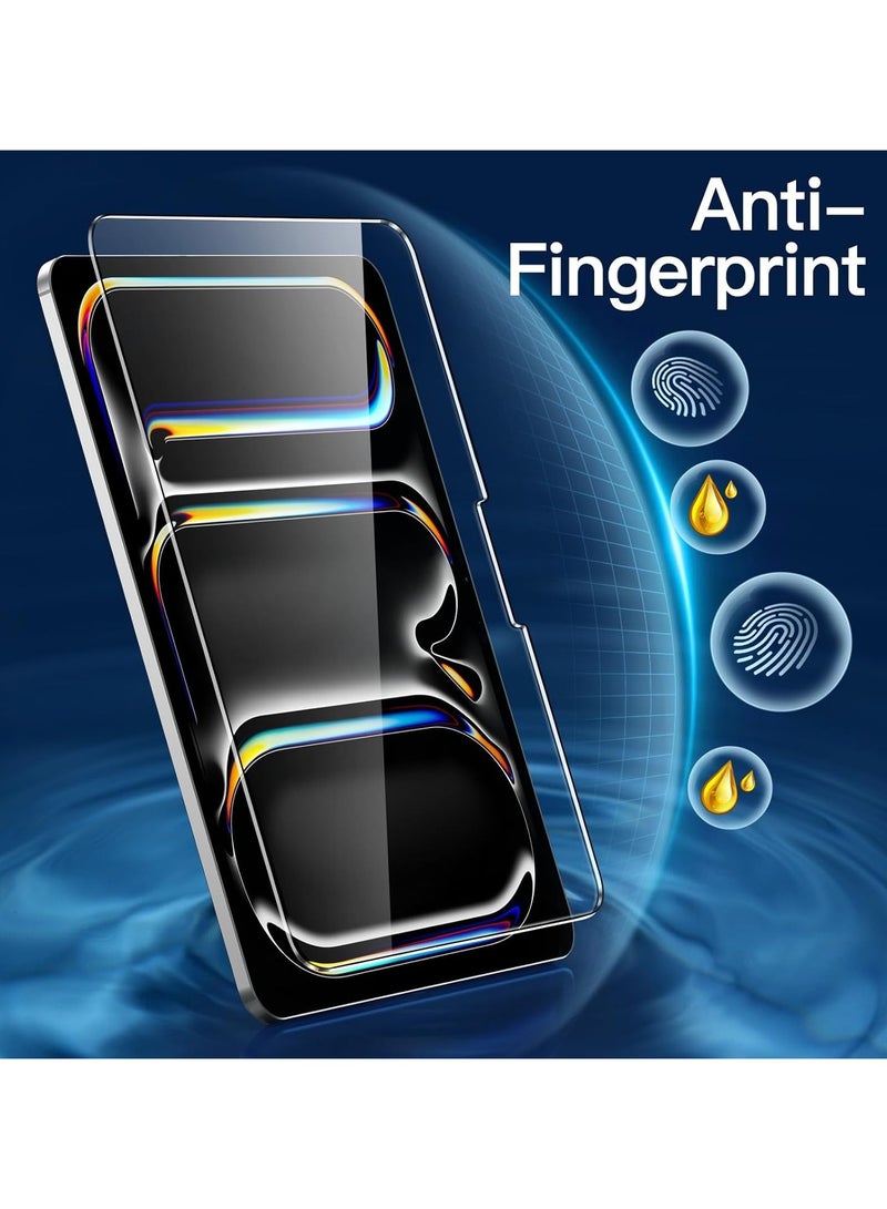 Techie Premium Tempered Glass Screen Protector for Apple iPad Pro 11-Inch M4 (2024), 2-Pack Tempered Glass with Easy Installation Frame, HD Clear, Anti-Scratch, Anti-Fingerprint, Bubble Free - Image 3