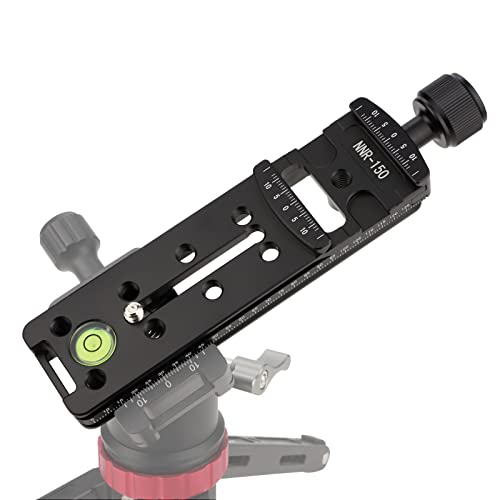 Leftfoto Camera Rail Nodal Slide 150mm Quick Release Plate Clamp Compatible with Arca Swiss Tripod for Garmin Xero C1 DSLR Tripod Monopod Ball Head for Panoramic Close-up Photography - Image 1