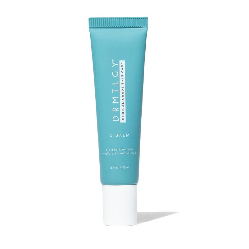 DRMTLGY C Balm Antioxidant Lip Treatment Balm  Lip Oil with Supercharged Vitamin C FSA HSA Eligible Hyaluronic Acid Serum for Deep Hydration Smooths Lip Lines  Wrinkles Plumps Dry Chapped Lips