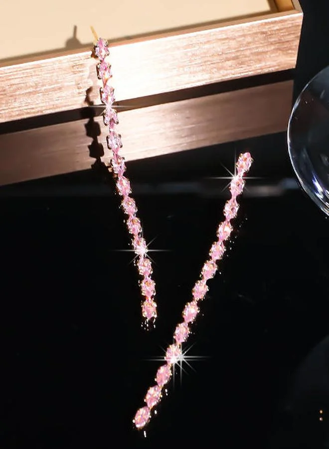 Take Two  Embellished Long Dangle Earrings for Women | Best Price UAE