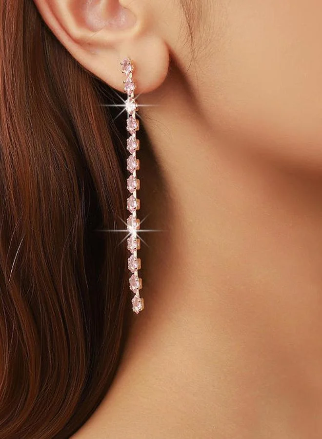 Take Two  Embellished Long Dangle Earrings for Women | Best Price UAE