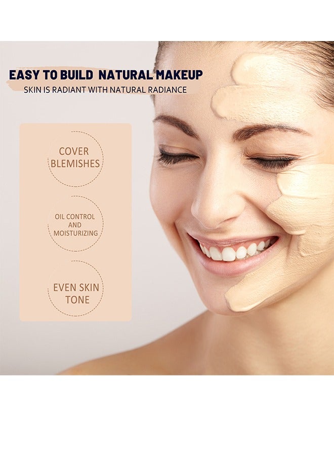 EELHOE CC Color Correcting Full Coverage Cream —SPF 50+, CC Cream Foundation, Lightweight Full Coverage Hydrating Serum, Control Oil And Moisturize Waterproof Long Lasting Matte Color Correcting Cream (MEDIUM) - Image 2