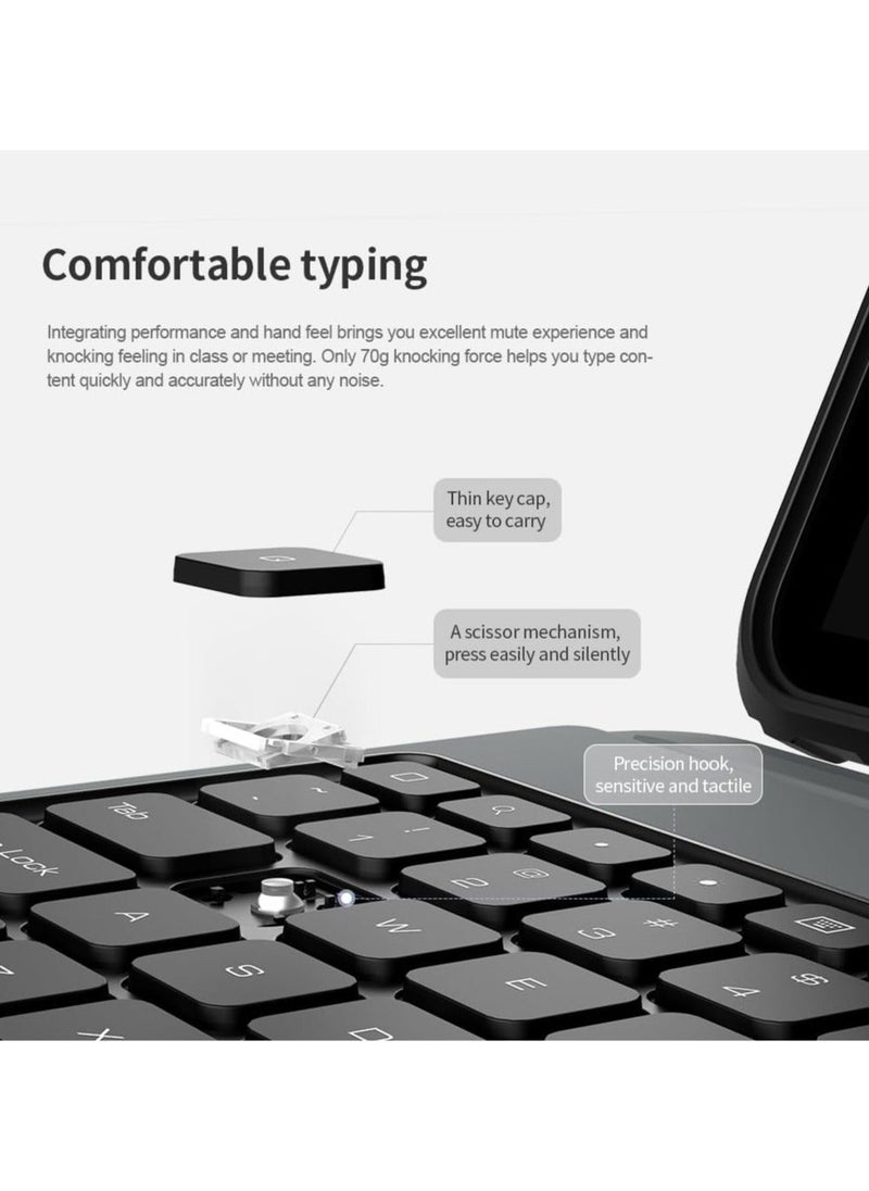 General - Case with Keyboard Compatible with iPad Air 13 Inch 2024 (Model number: A2903, A2904),Bluetooth Wireless Keyboard Folio with Multi-Touch Trackpad Adjustable Stand - Image 1