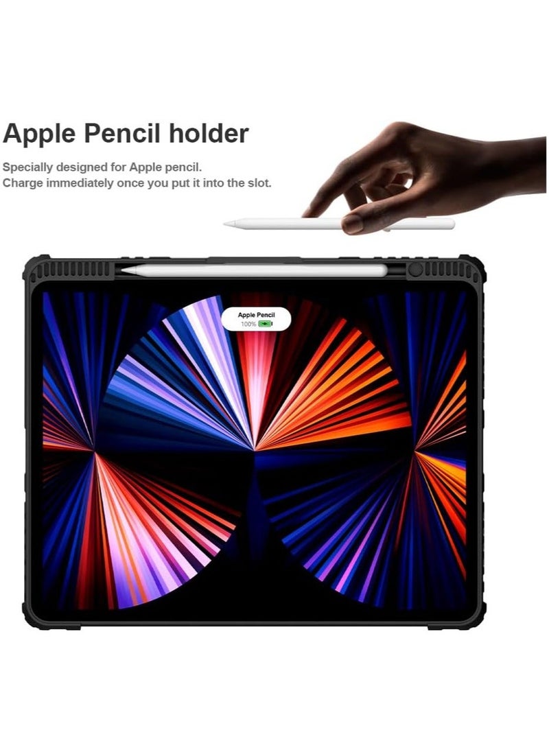 General - Case with Keyboard Compatible with iPad Air 13 Inch 2024 (Model number: A2903, A2904),Bluetooth Wireless Keyboard Folio with Multi-Touch Trackpad Adjustable Stand - Image 1