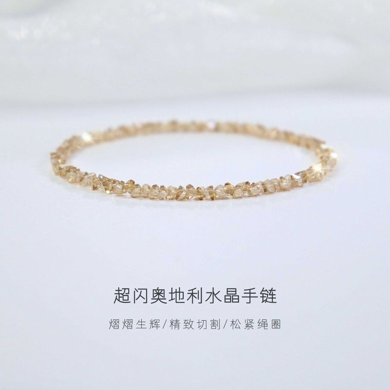 Ultra Thin Elastic Crystal Bracelet Stackable Unisex Gift - Image 2