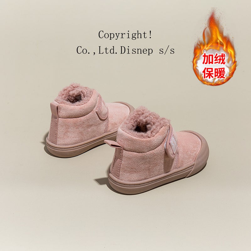Disney Children'S Shoes Winter New Velvet Cotton Shoes Baby Toddler Shoes Soft Sole Children'S Non-Slip Indoor Baby Girl Shoes - Image 3