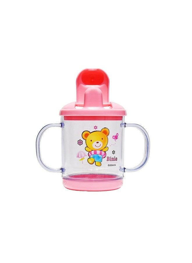 The Little Lookers Bpa Free Unbreakable Sippy Cup (Sipper Mugs For Kids Children Babies Infants) Spout Infant Pp Water Juice Training Sipper Cup With Handles 200Ml(Yellow & Pink)  - Image 5