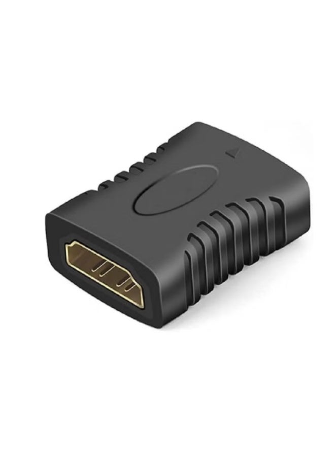 Terabyte HDMI Female to Female Coupler Joiner Gender Changer Extender Connector HDMI Connector (Black) - Image 1
