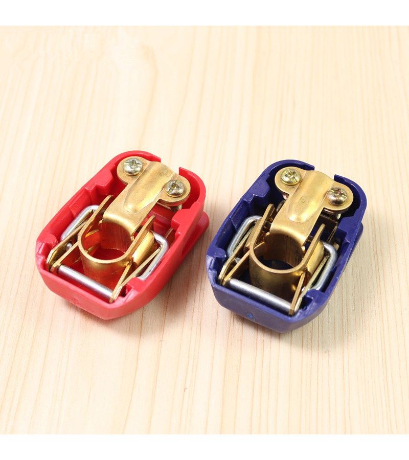 Universal 2pcs Pair 12V Quick Release Battery Terminals Clamps For Car Caravan Boat Motorcycle Blue Red Car Styling Accessories - Image 5
