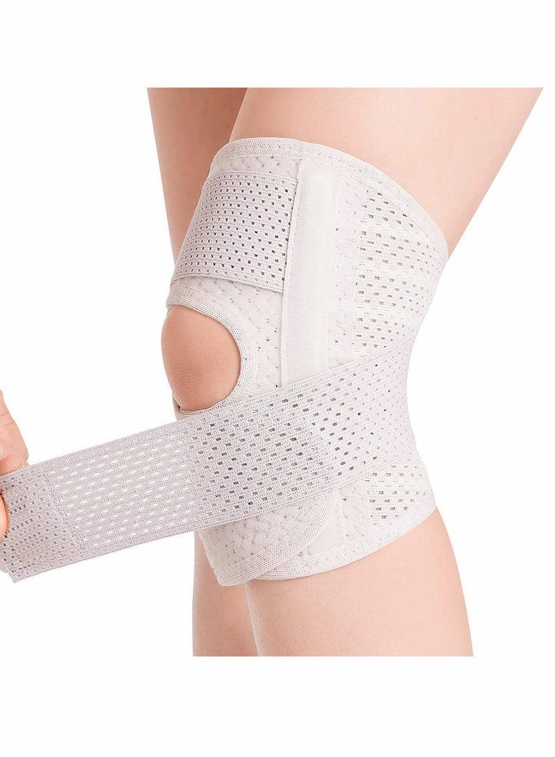 Generic Adjustable Knee Brace with Side Stabilizers for Men and Women Relieves Pain from Meniscal Tears ACL MCL Arthritis and Sports Injuries Breathable Support  - Image 1