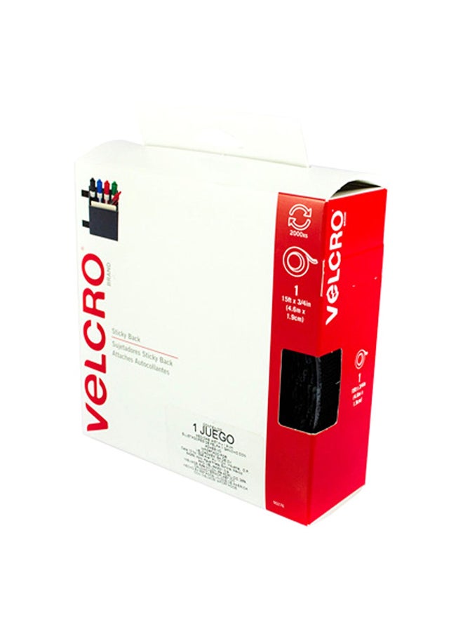 Velcro Sticky Back Tape Black 15ft x 3/4inch 90276 - Image 3