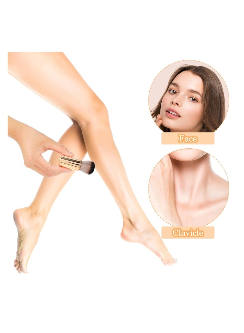 1 قطعة فرشاة تان الذاتي فرشاة مكياج الجسم الناعمة المحمولة فرشاة الدباغة الذاتية فرشاة الوجه لمكياج الجسم والساق - Image 1