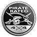 NTNEV Pirate Badge Rated Metal Car Badges 3D Round Emblem Decals for Jeep Wrangler Vehicles Trucks SUVs - Image 2