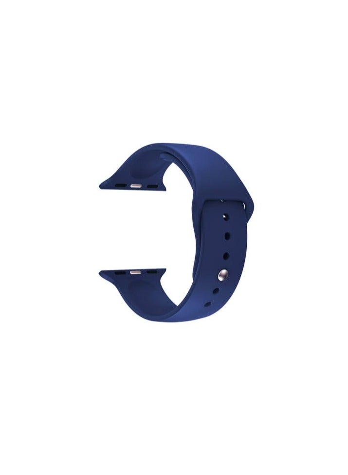 Silicone Strap for Apple Watch - Navy - Water Resistant - 42/44/45/49mm  - Image 2