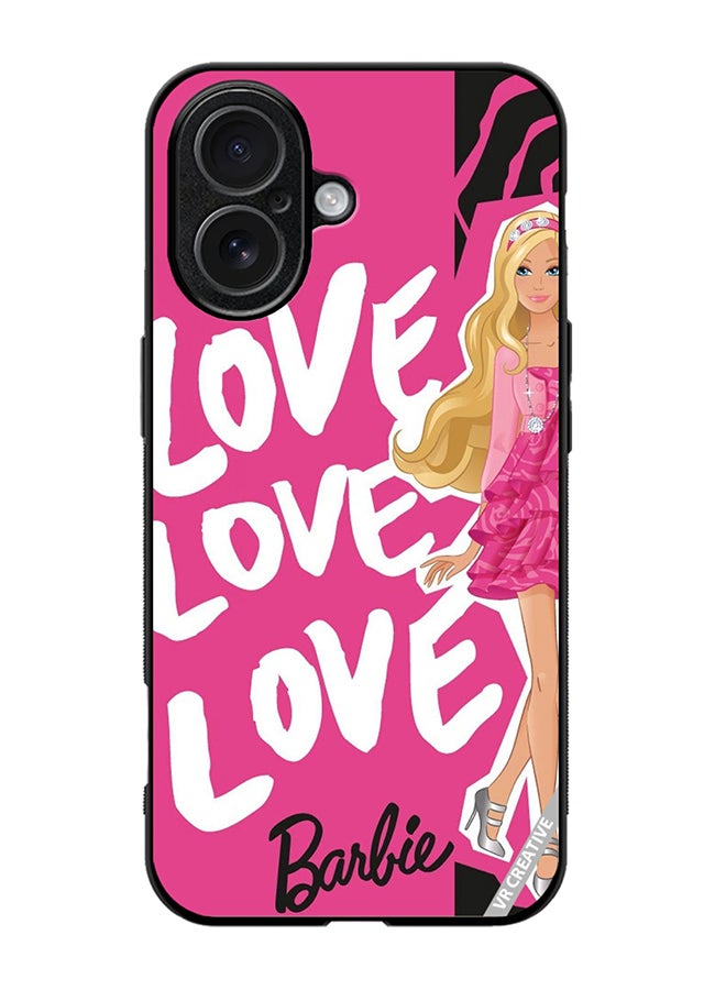 VR CREATIVE Protective Case Cover For Apple iPhone 17 Love Barbie Design Multicolour