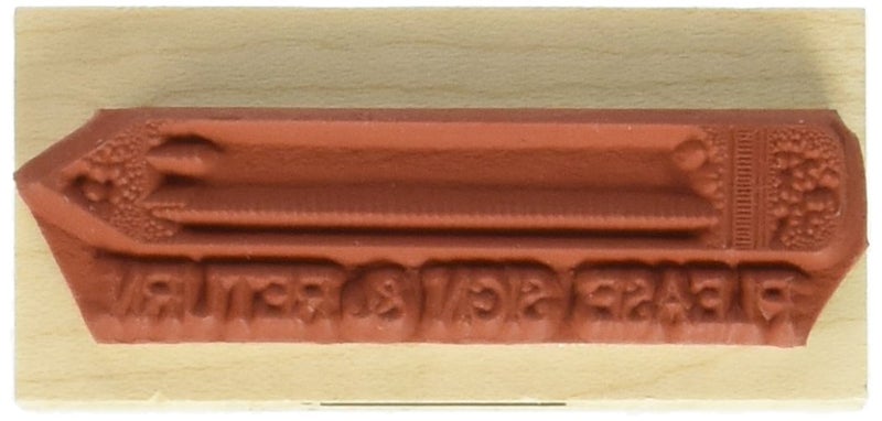 Hero Arts D435 Wood Stamps, Please Sign & Return Pencil - Image 2