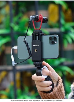Ulanzi ULANZI ST-07 Phone Tripod Mount with Cold Shoe Mount for Microphone LED Video Light 1/4'' Tripod Screw for iPhone 11/Pro/Pro Max XS Max XR X 8 7 Plus Samsung Galaxy OnePlus Google Pixel Vlog Vlogging  - Image 2