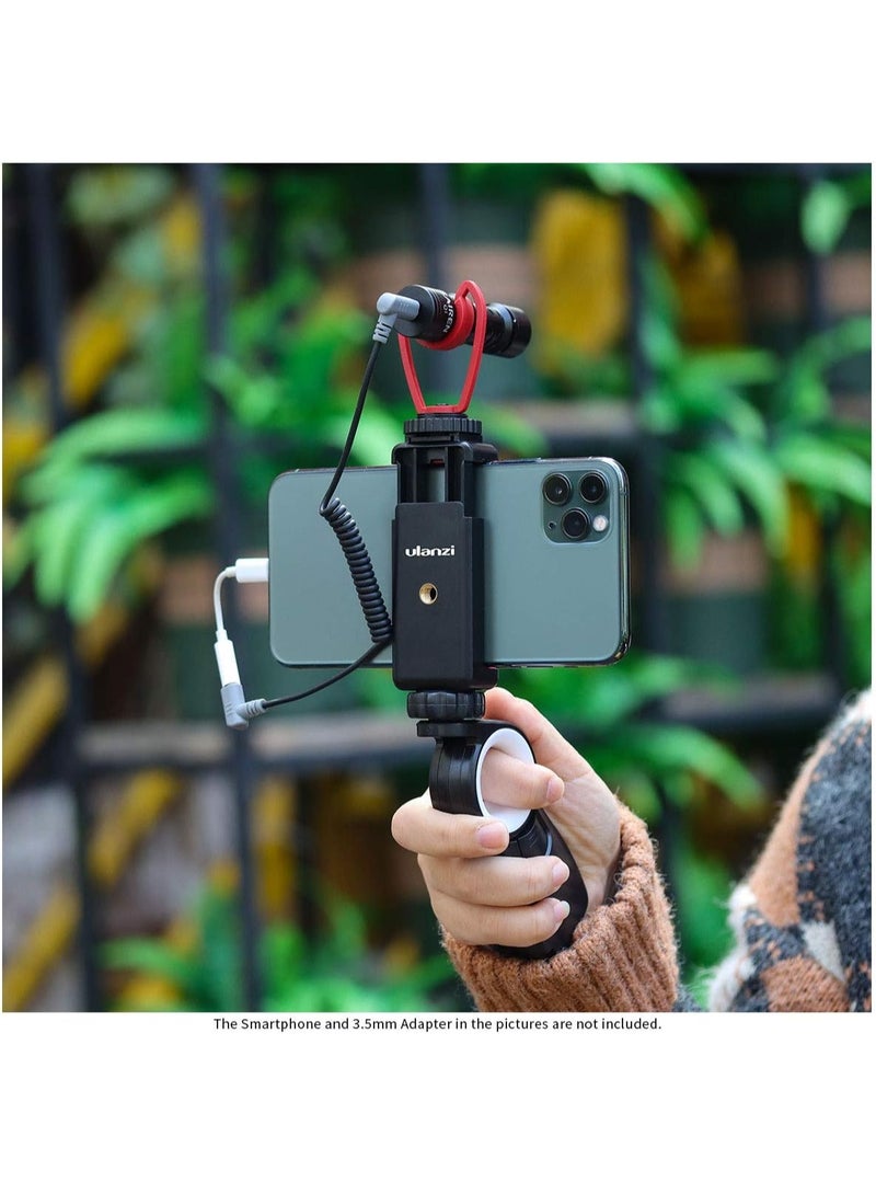 ULANZI ST-07 Phone Tripod Mount with Cold Shoe Mount for Microphone LED Video Light 1/4'' Tripod Screw for iPhone 11/Pro/Pro Max XS Max XR X 8 7 Plus Samsung Galaxy OnePlus Google Pixel Vlog Vlogging - Image 4
