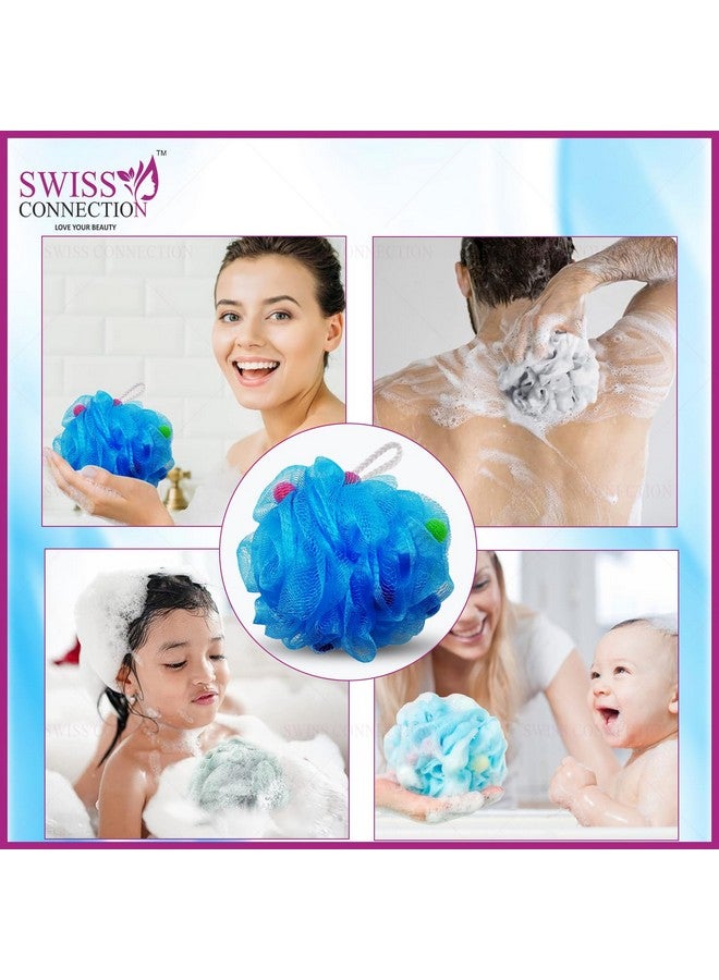 Swiss Connection Loofah with Active Spheres for Bathing | Bath Shower Loofah Sponge Scrubber Exfoliator for Women and Men (Pack of 1) - Image 5