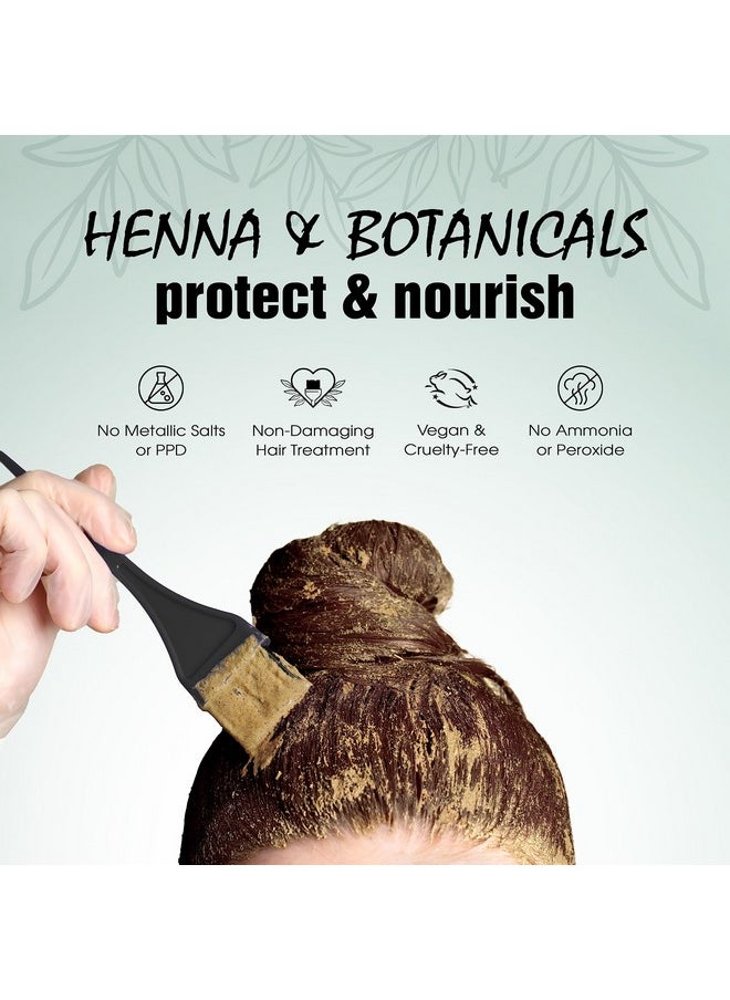 Light Mountain Light Mountain Henna Hair Color & Conditioner, Color the Gray - Dark Brown Hair Dye for Men/Women, 2-Step Chemical-Free, Semi-Permanent Hair Color for White, Gray, and Blonde Hair, 7 Oz (Pack of 2)  - Image 3