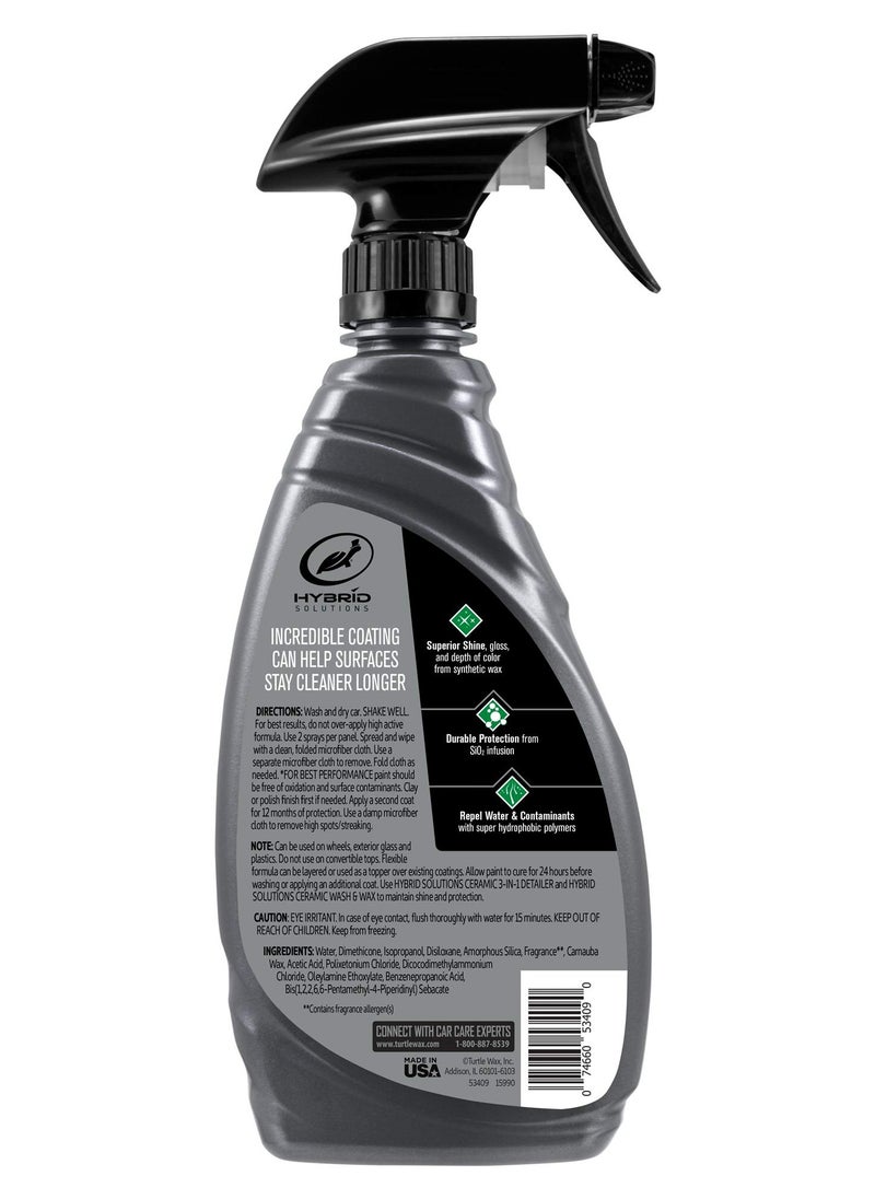 TURTLE Turtle Wax Hybrid Solutions Ceramic Spray Coating, 473ml - Superior Shine and Protection for Cars  - Image 2