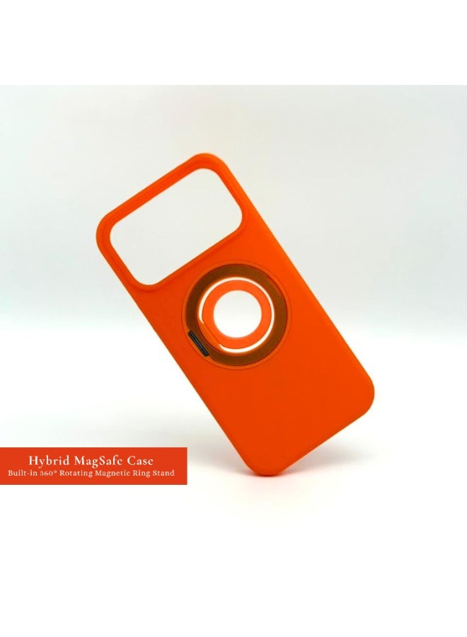 general Hybrid MagSafe Case for iPhone 17 Pro Max – Military-Grade Drop Protection with 360° Rotating Ring Stand & Integrated Metal Camera Lens Protector - Image 1