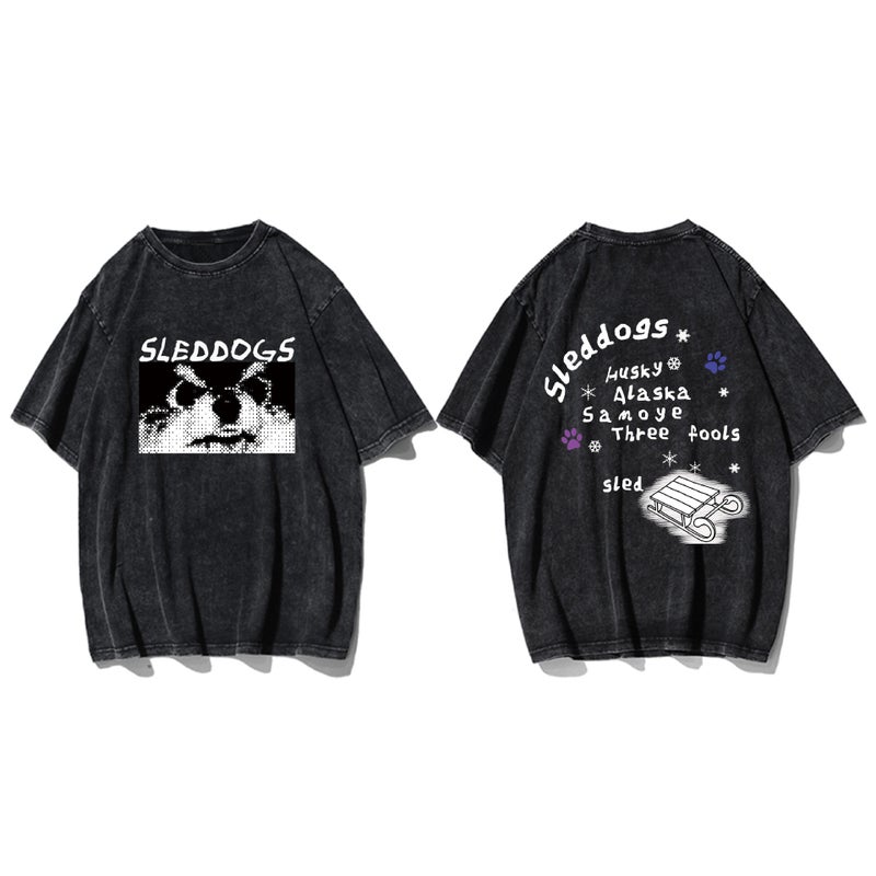 Trendy Brand T-Shirts For Men, Summer Heavyweight Short-Sleeved American High Street Oversize Couple Half-Sleeve Tops - Image 3