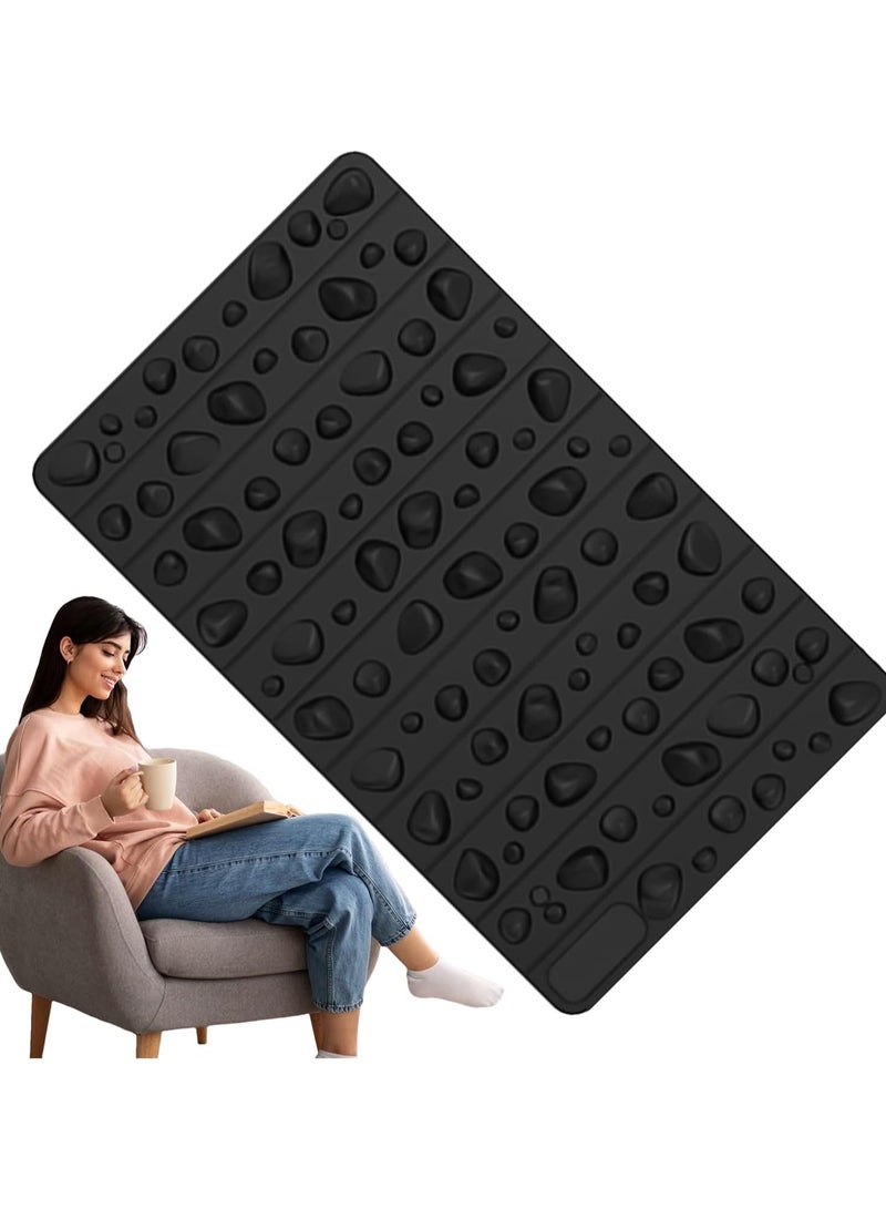 CMGTYYD Foot Massage Rock Mat - Stimulator Pad, Reflexology Massager | Multipurpose Tool, Leg Relaxation with Waterproof Design, Thanks to Natural Stone-like Texture  - Image 1