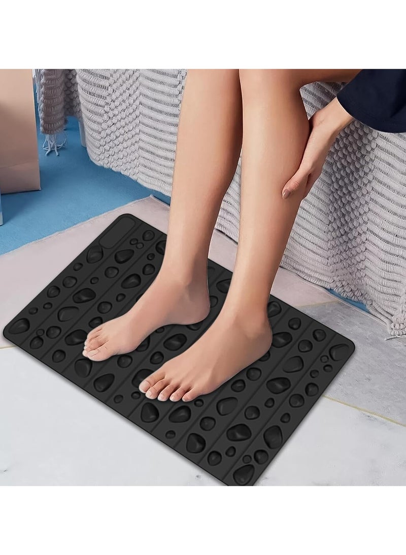 CMGTYYD Foot Massage Rock Mat - Stimulator Pad, Reflexology Massager | Multipurpose Tool, Leg Relaxation with Waterproof Design, Thanks to Natural Stone-like Texture  - Image 2