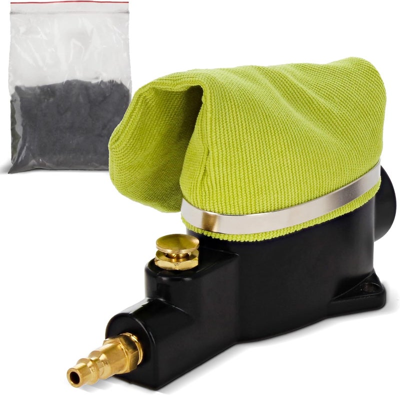 ABN Pneumatic Spark Plug Cleaner – Spark Plug Sandblaster Plug Cleaner Tool with Abrasive, Universal Sparkplug Cleaner - Image 1