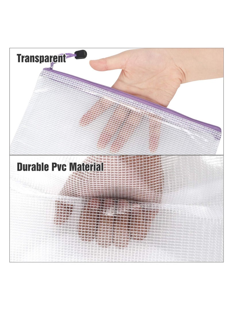 EOOUT Eoout 30 pcs mesh zipper pouch waterproof zipper bags 8 sizes 8 colors multipurpose for travel school supplies office appliances and home organization  - Image 3