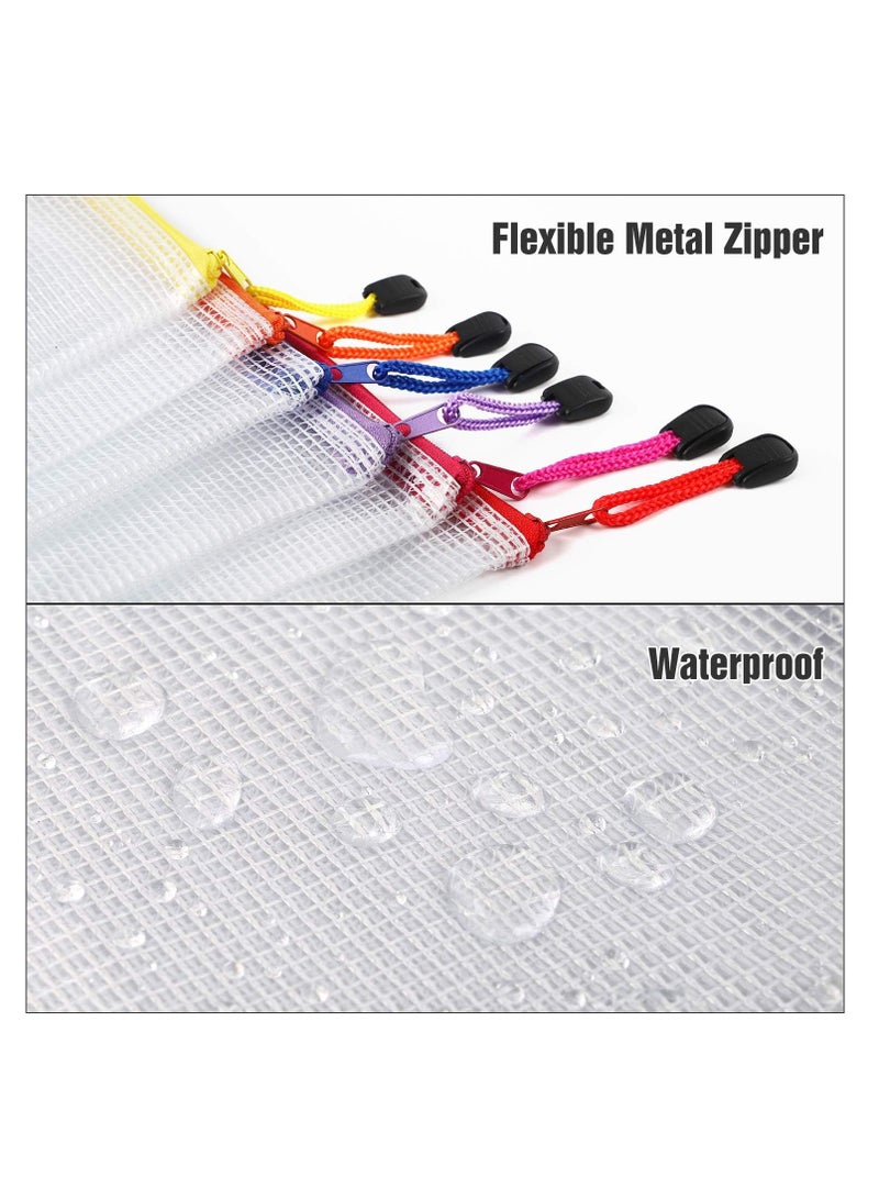 EOOUT Eoout 30 pcs mesh zipper pouch waterproof zipper bags 8 sizes 8 colors multipurpose for travel school supplies office appliances and home organization  - Image 4
